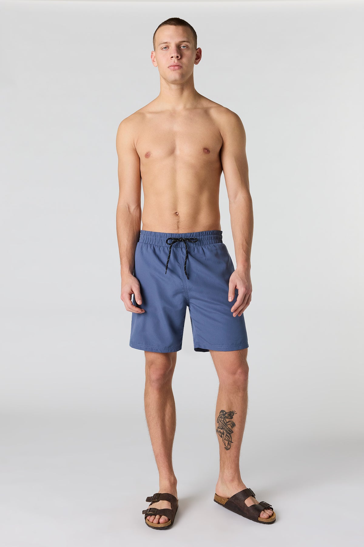 Alt View 2. Solid Swim Short - Blue