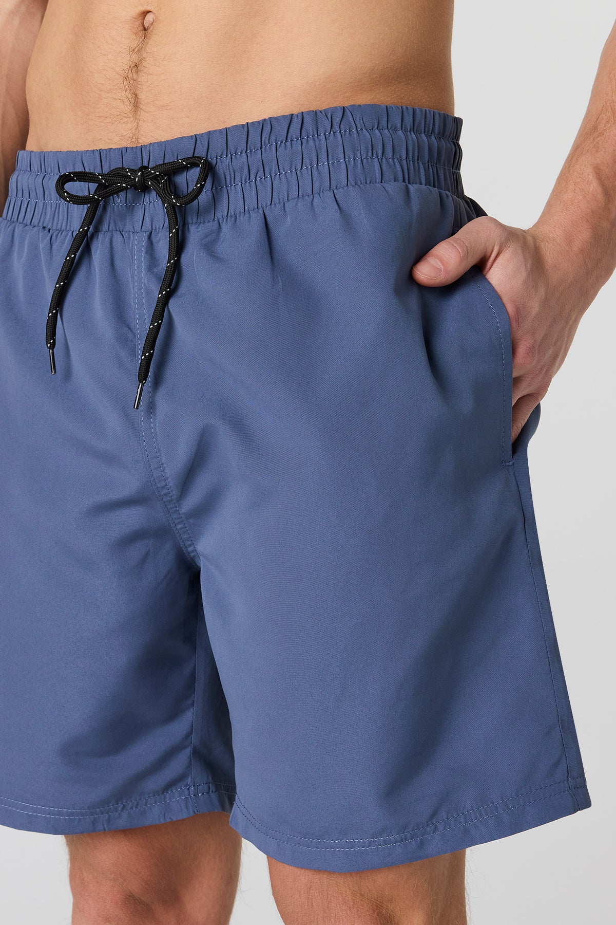 Alt View 4. Solid Swim Short - Blue