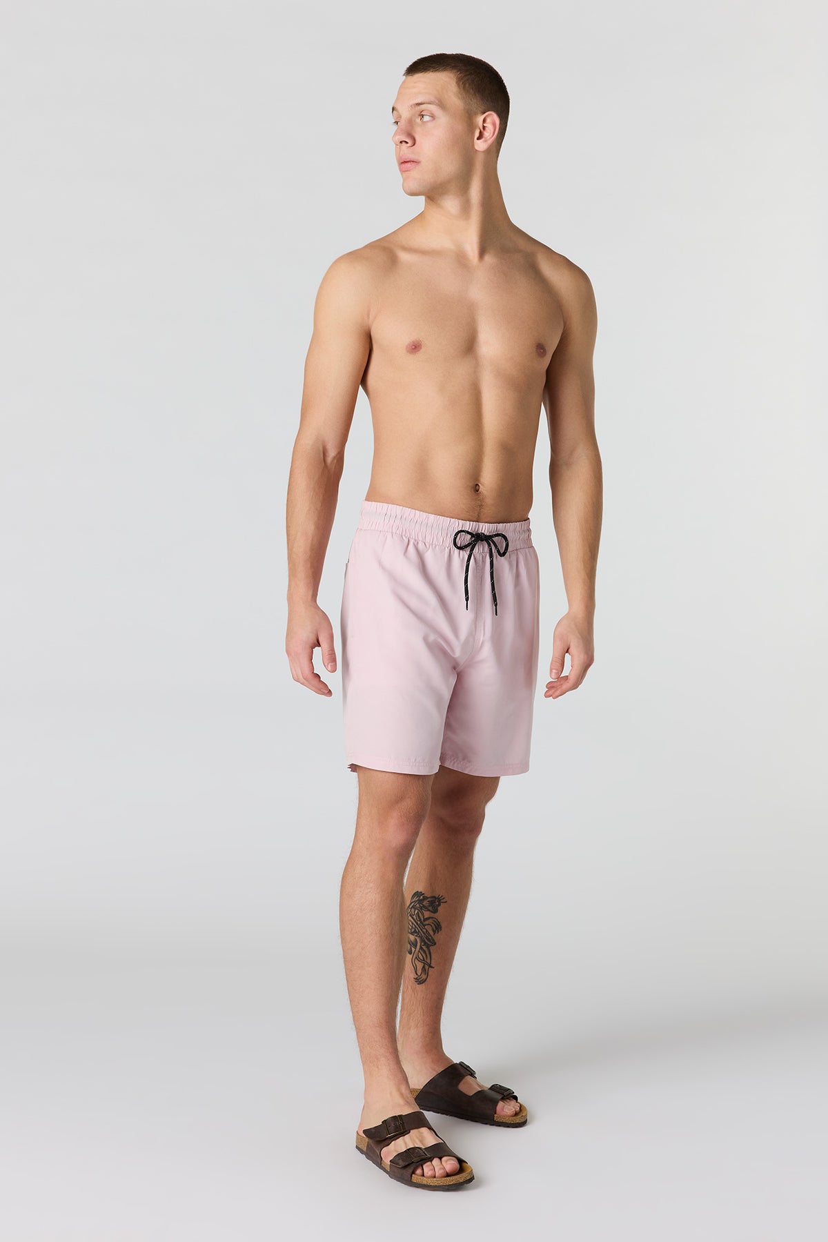 Alt View 2. Solid Swim Short - Pink
