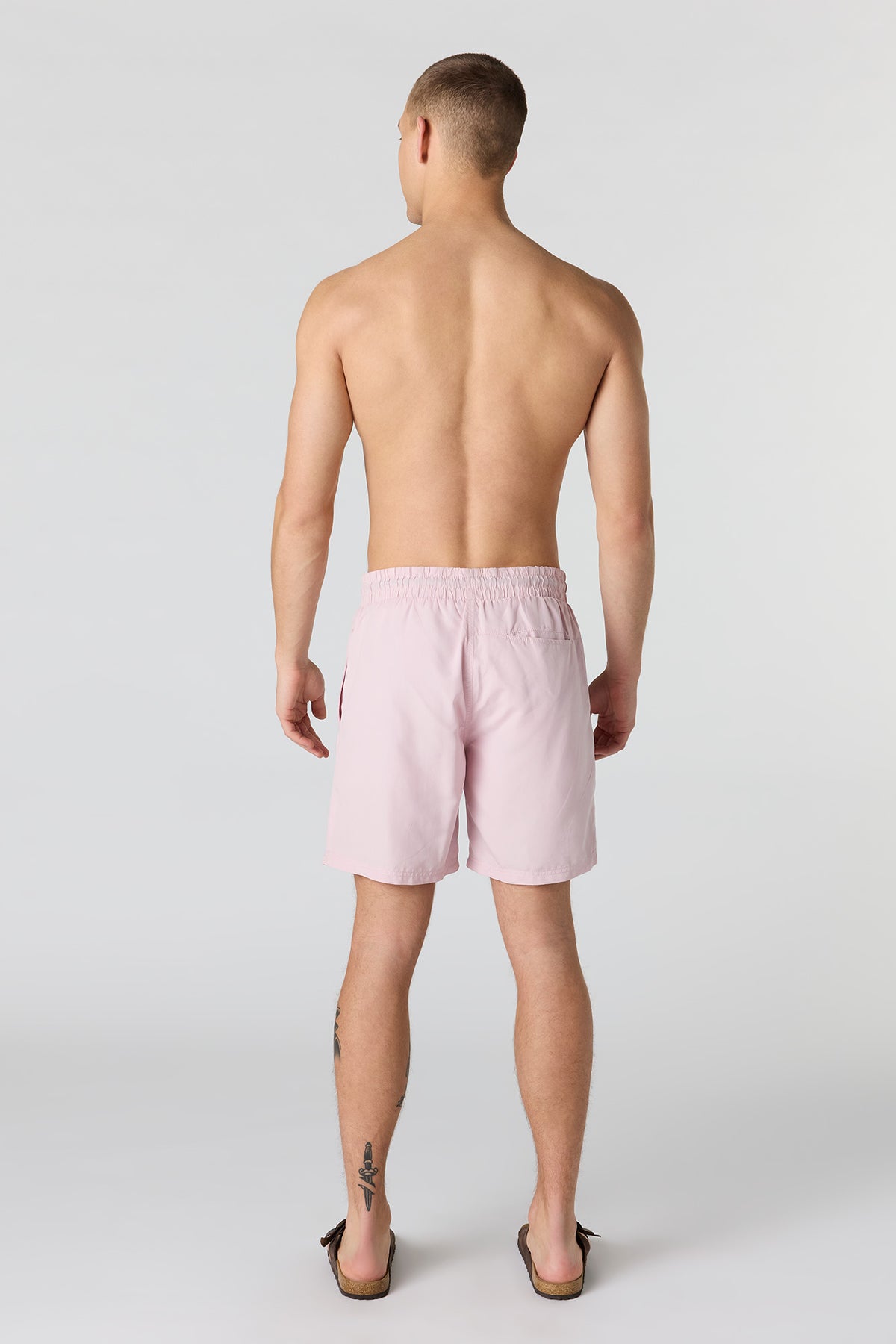 Alt View 3. Solid Swim Short - Pink