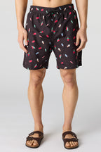 Short de baignade imprimé