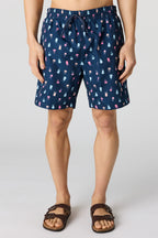 Short de baignade imprimé