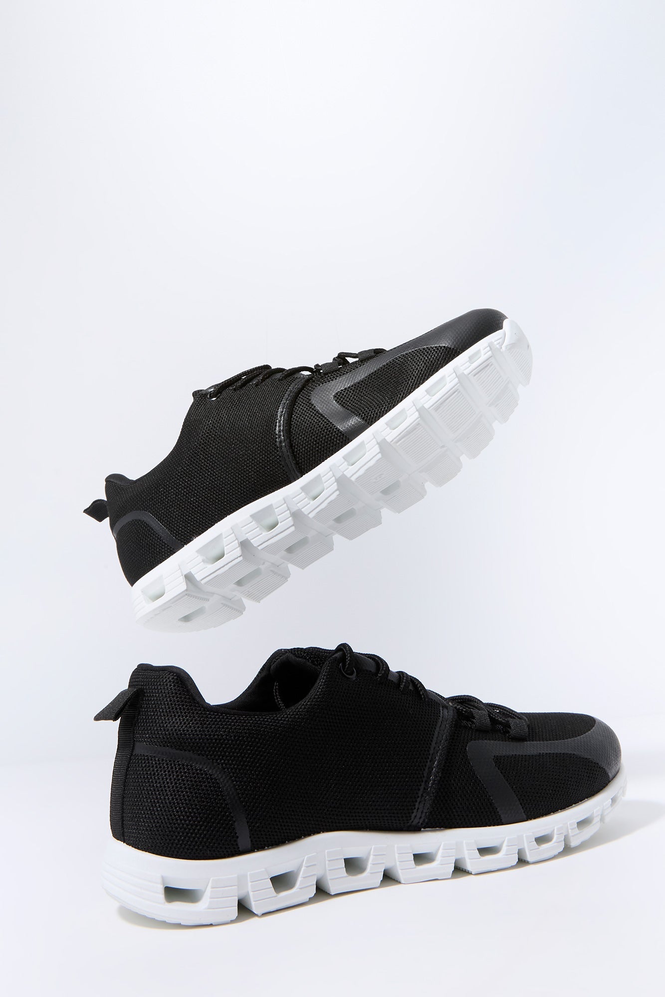 Knit Lace Up Running Shoe