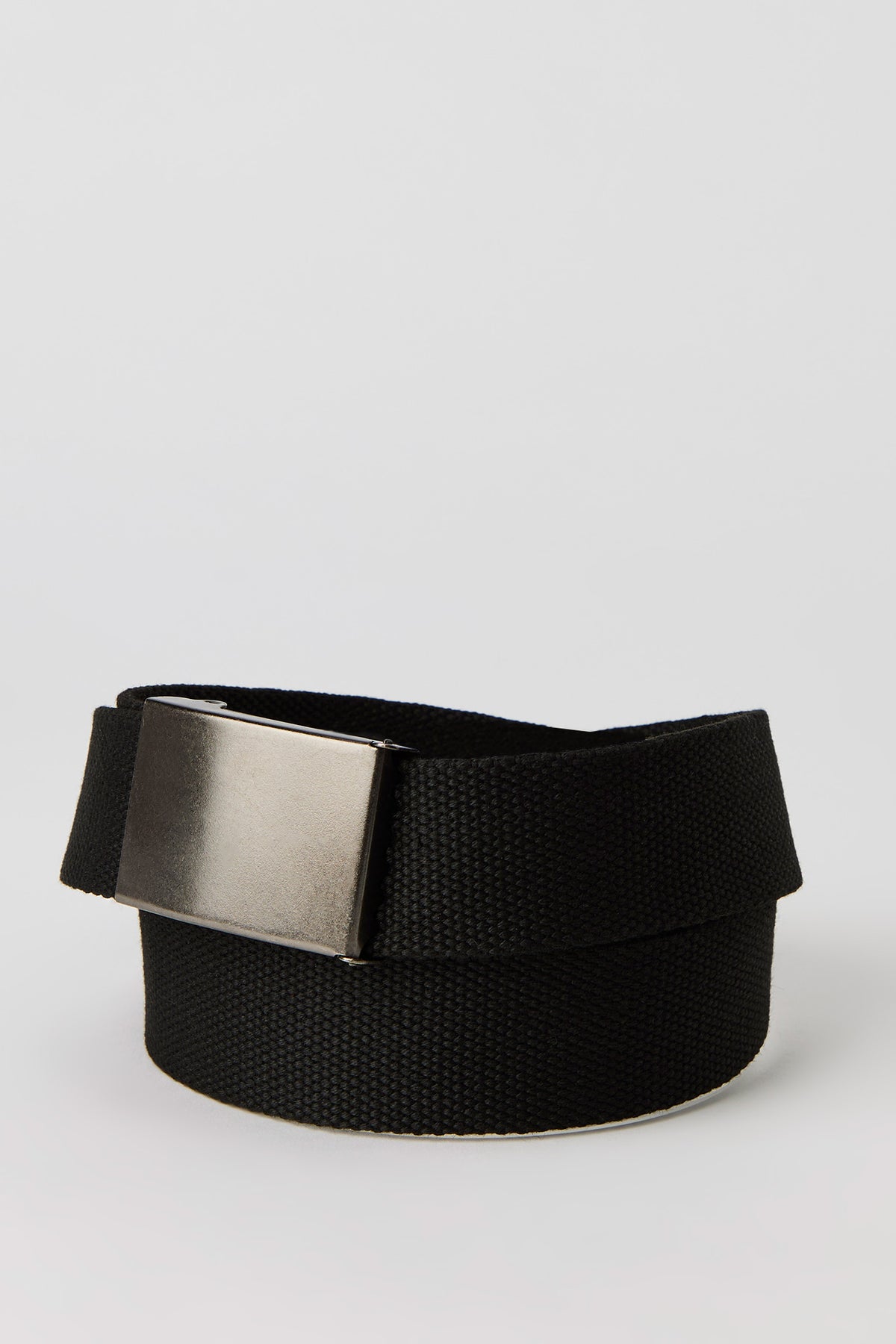 Metal Buckle Belt - Black with White
