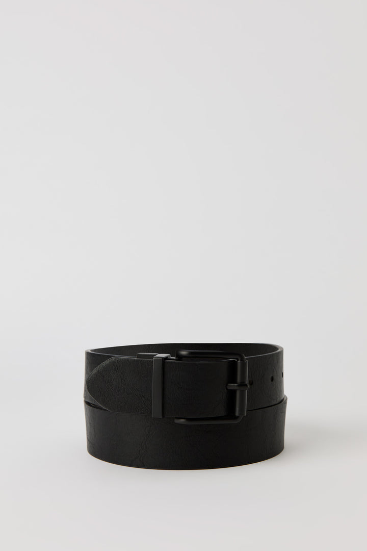 Faux Leather Reversible Belt