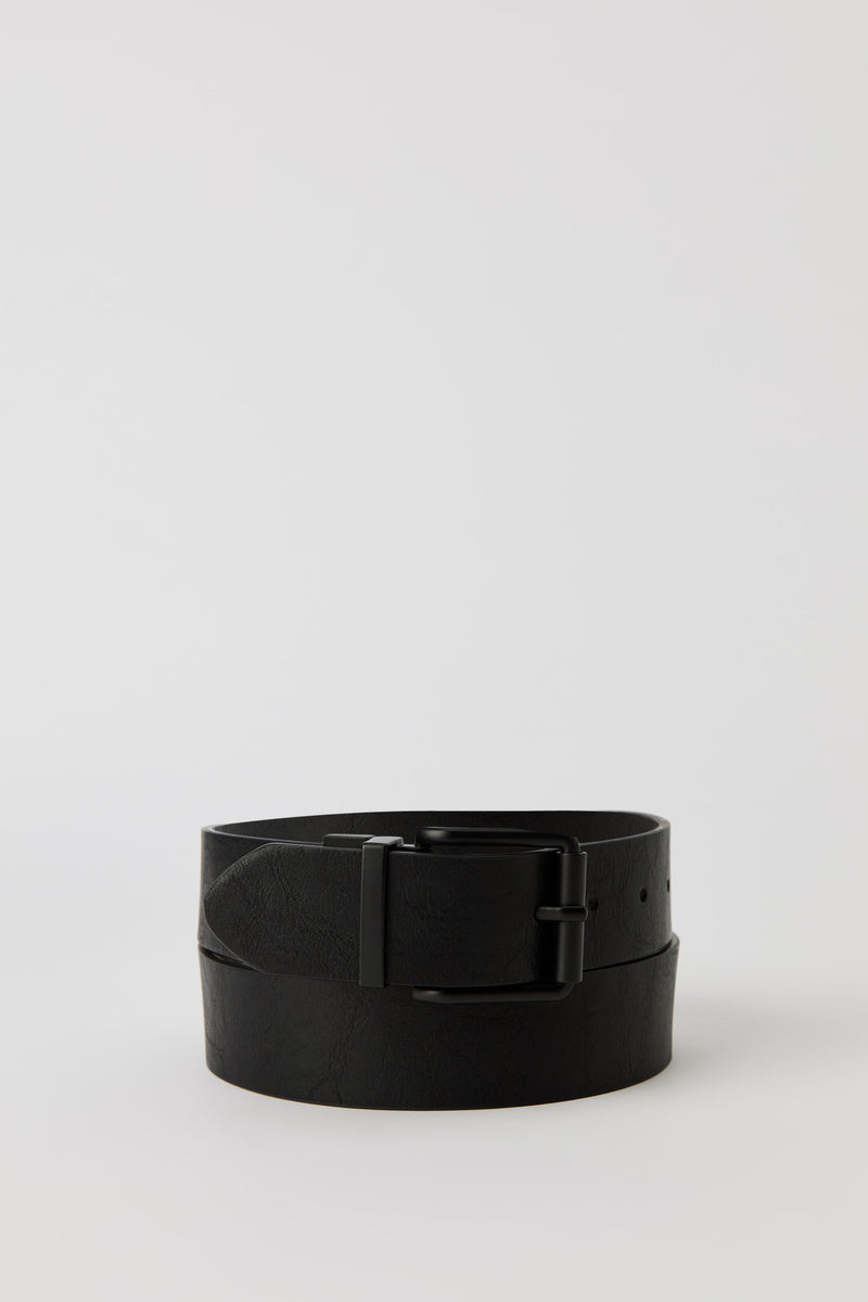 Faux Leather Reversible Belt