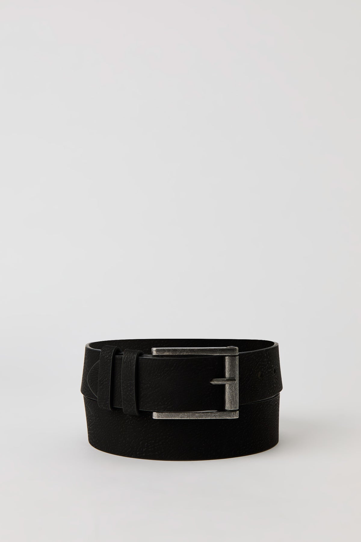 Classic Faux Leather Belt - Black