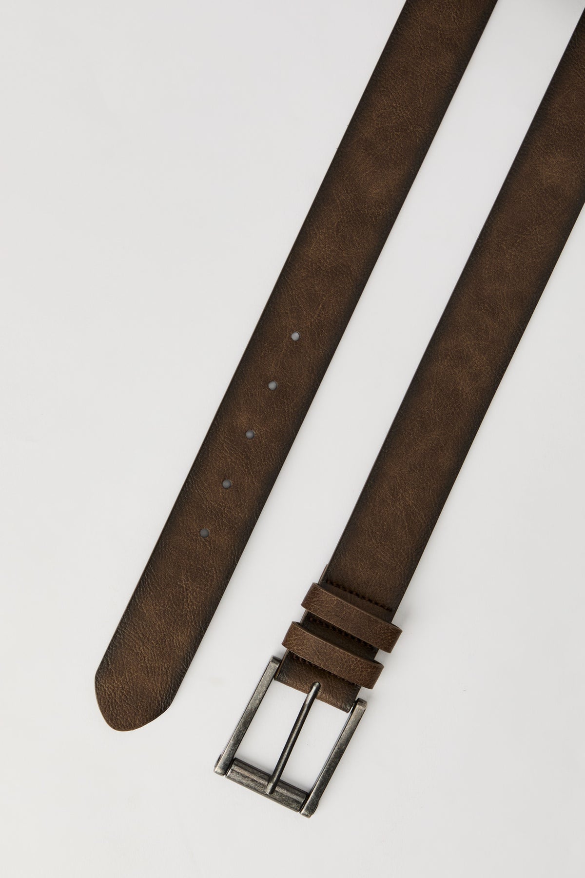 Alt View 2. Classic Faux Leather Belt - Brown