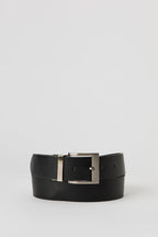 Faux Leather Reversible Belt