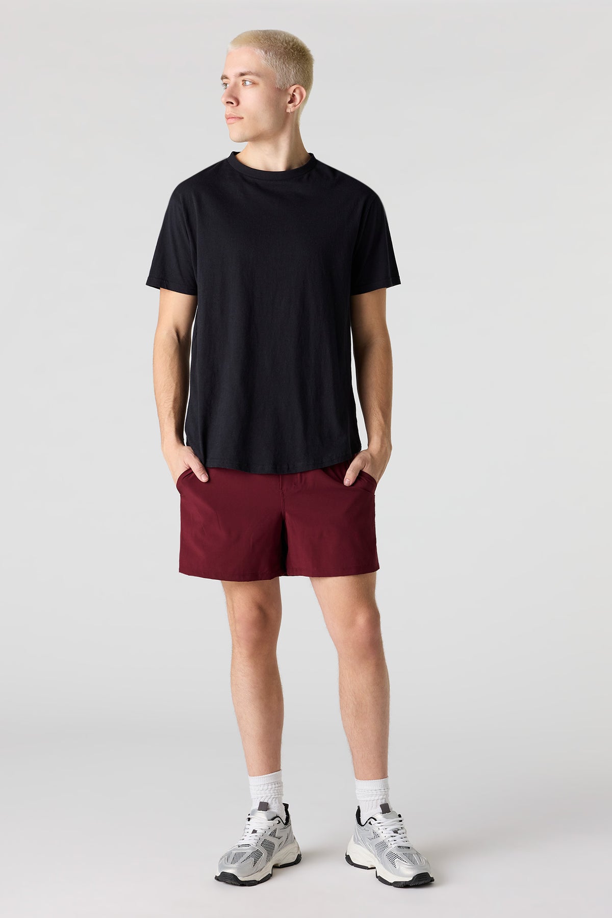 Alt View 2. U/A Short 5" - Burgundy