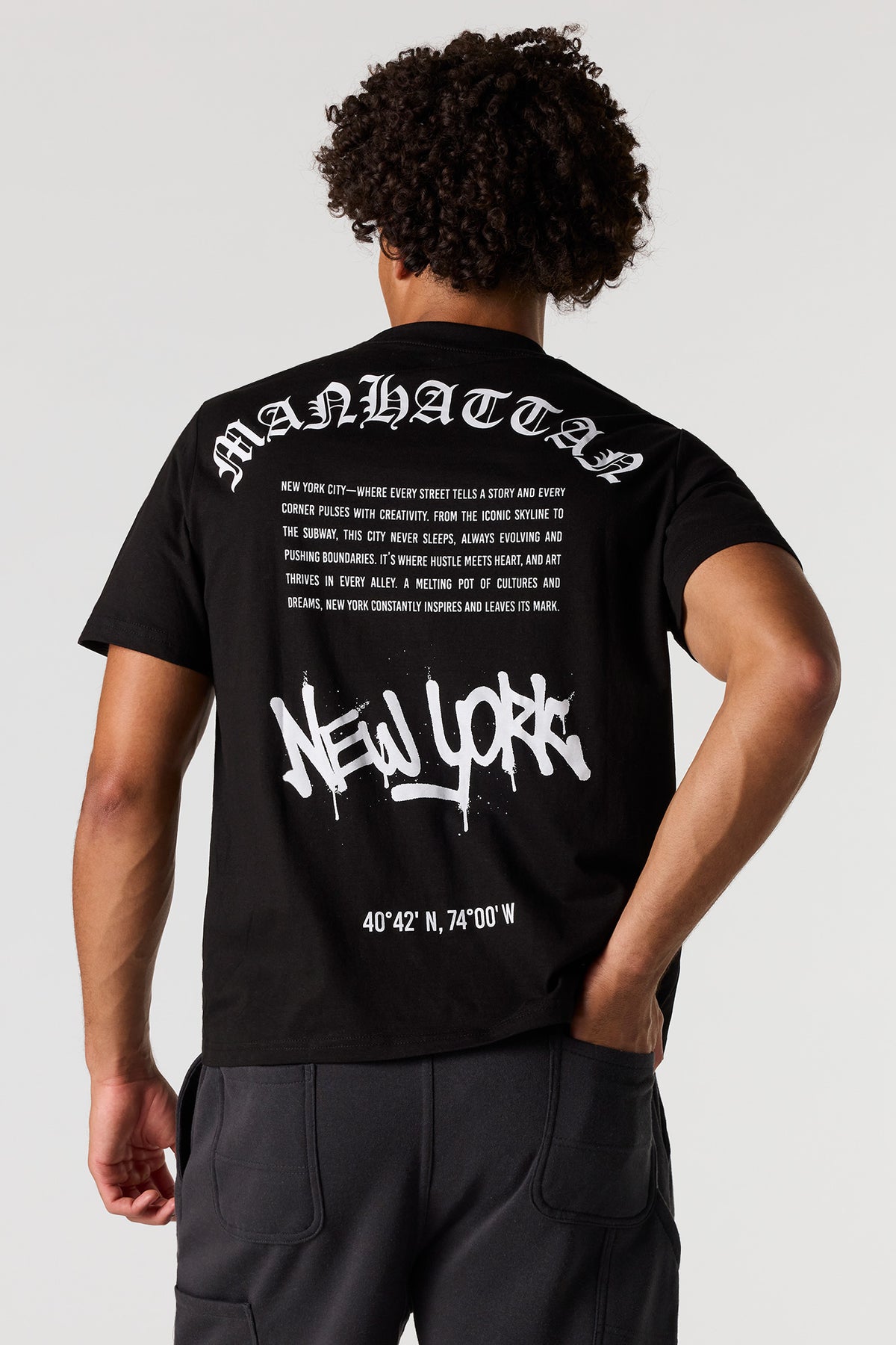 Vue alternative 2. T-shirt à imprimé Manhattan 