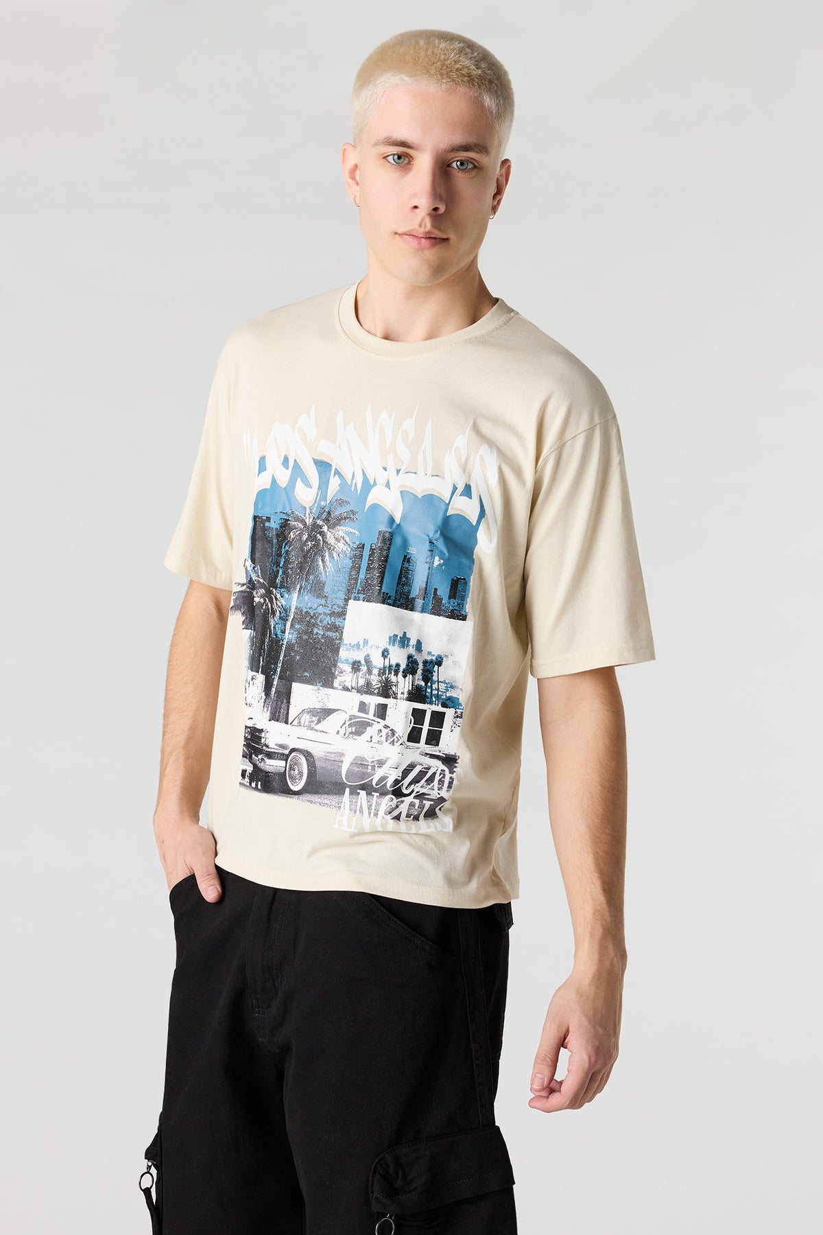 City Graphic T-Shirt - Natural