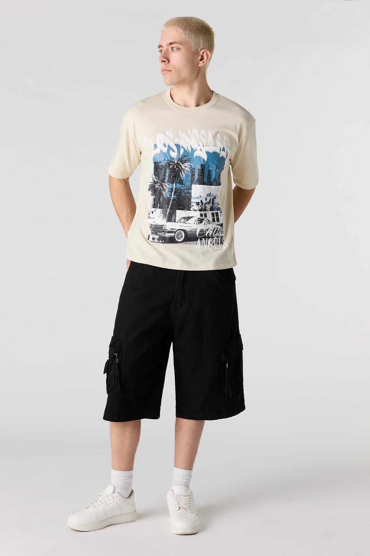 Alt View 3. City Graphic T-Shirt - Natural