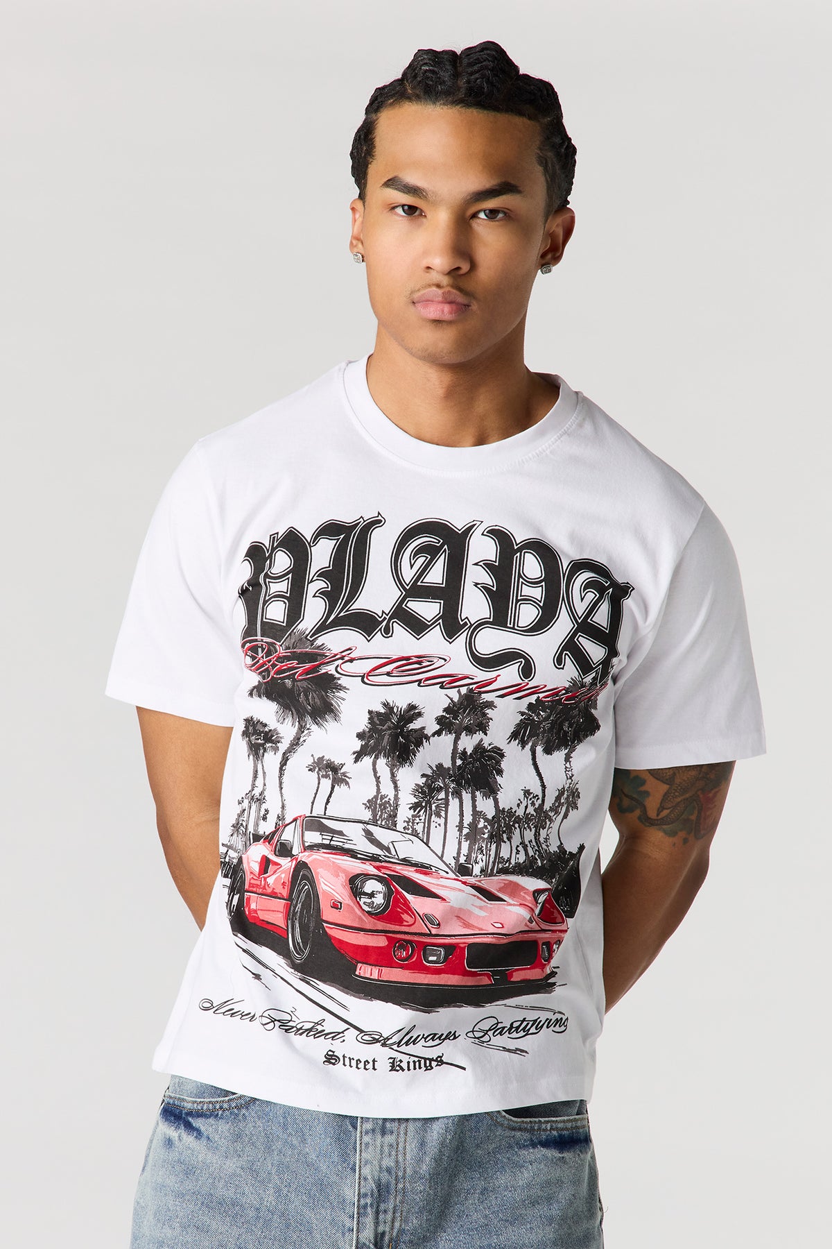 Racing Graphic T-Shirt - White