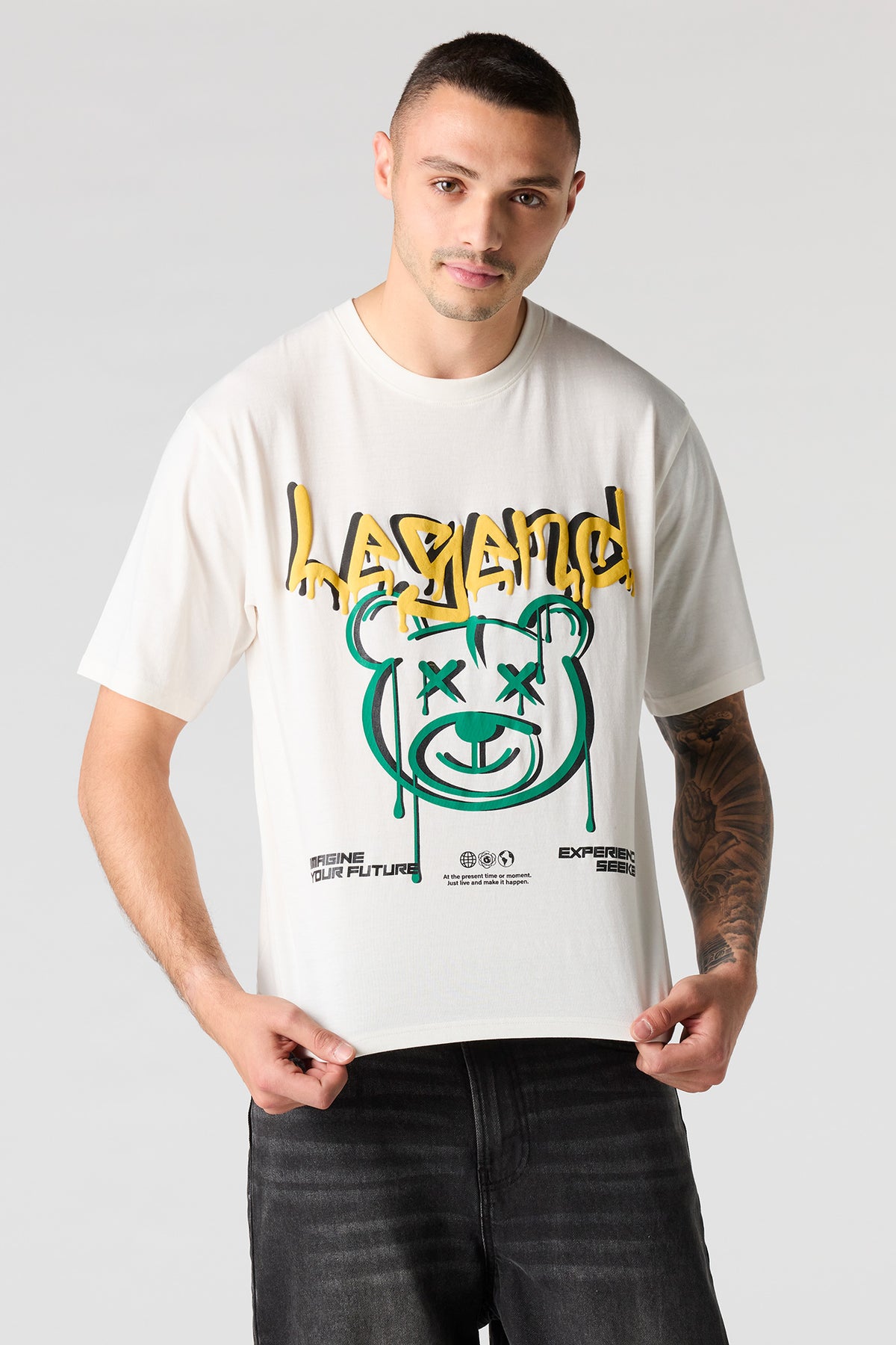 T-shirt à imprimé Bear en relief