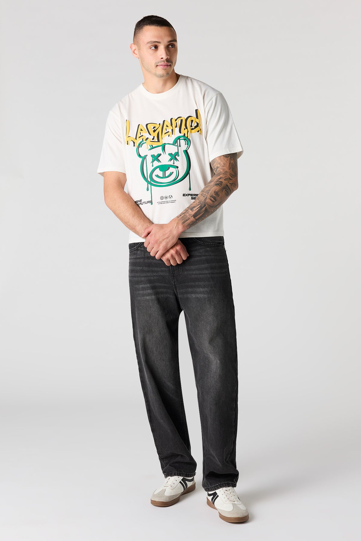 Vue alternative 3. T-shirt à imprimé Bear en relief