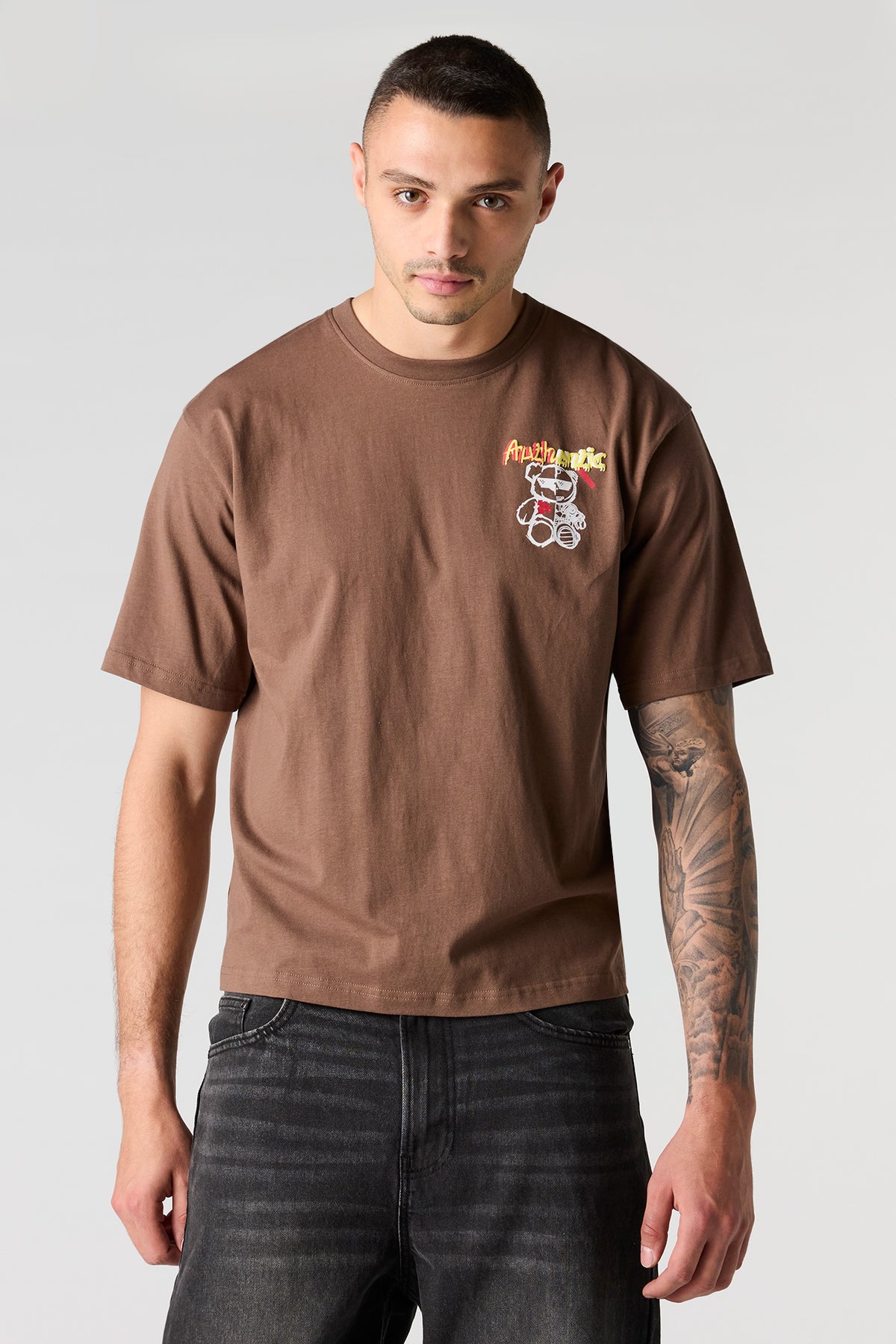 Vue alternative 2. T-shirt à imprimé Bear en relief