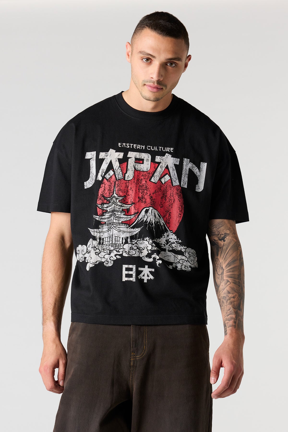 Japan Graphic Boxy T-Shirt - Black