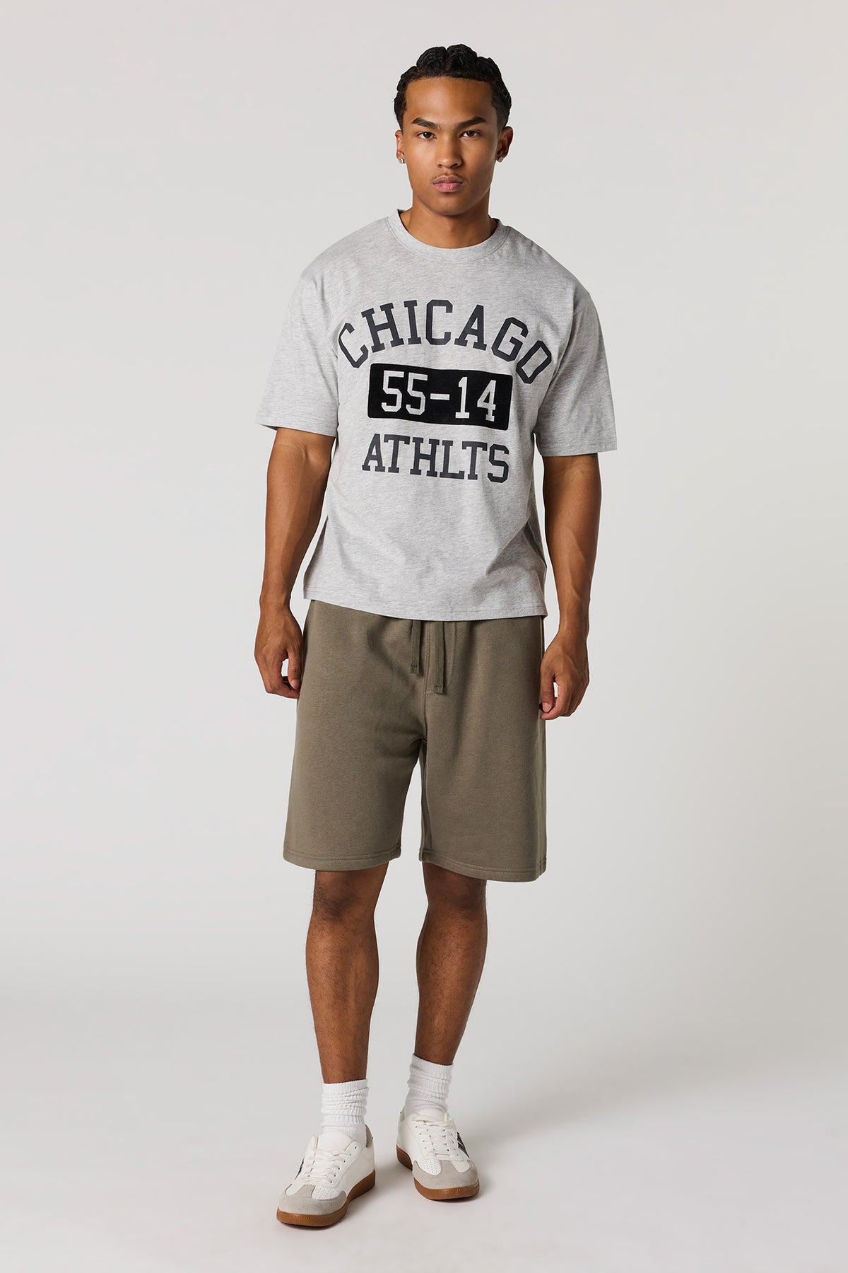 Alt View 3. Chicago Graphic T-Shirt - Heather Grey