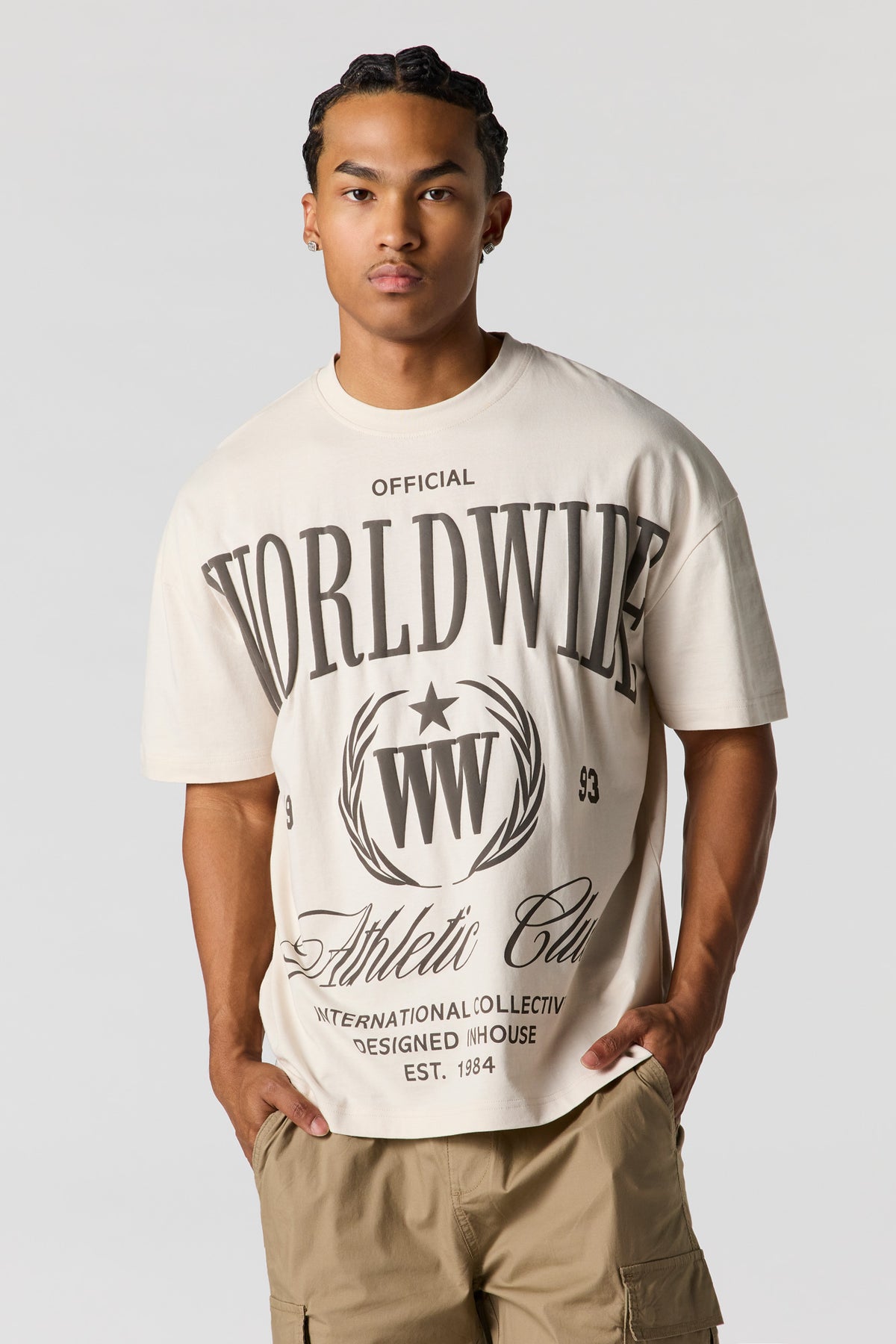 T-shirt à imprimé en relief