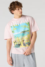 T-shirt à imprimé en relief Ibiza