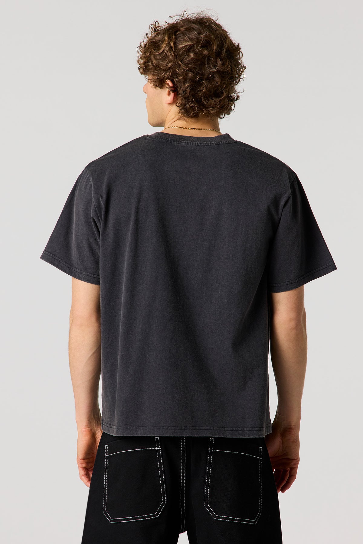 Alt View 2. Future Graphic Washed T-Shirt - Black
