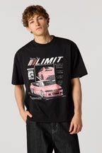 T-shirt décontracté à imprimé Racing