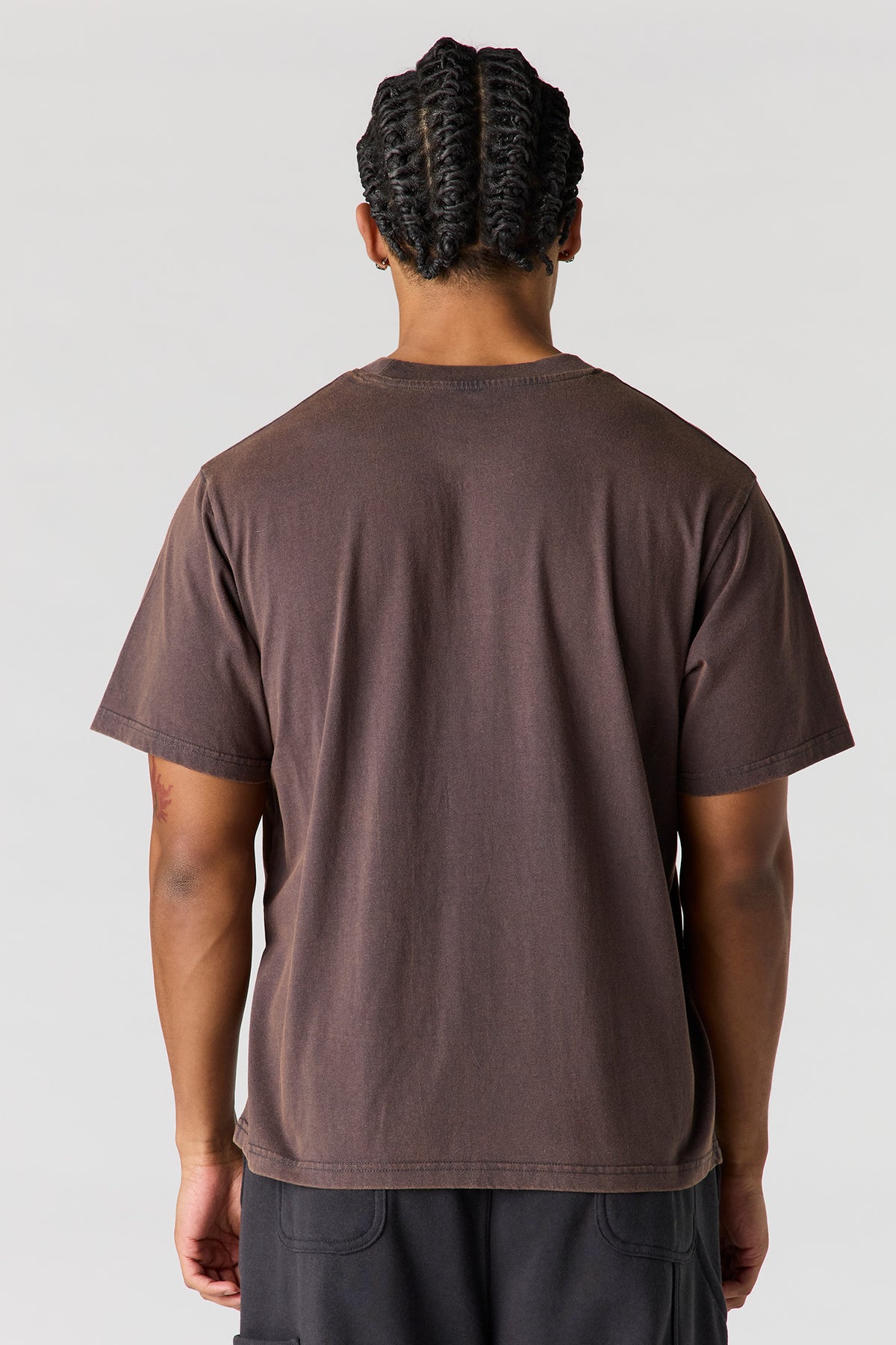 Vue alternative 2. T-shirt délavé imprimé