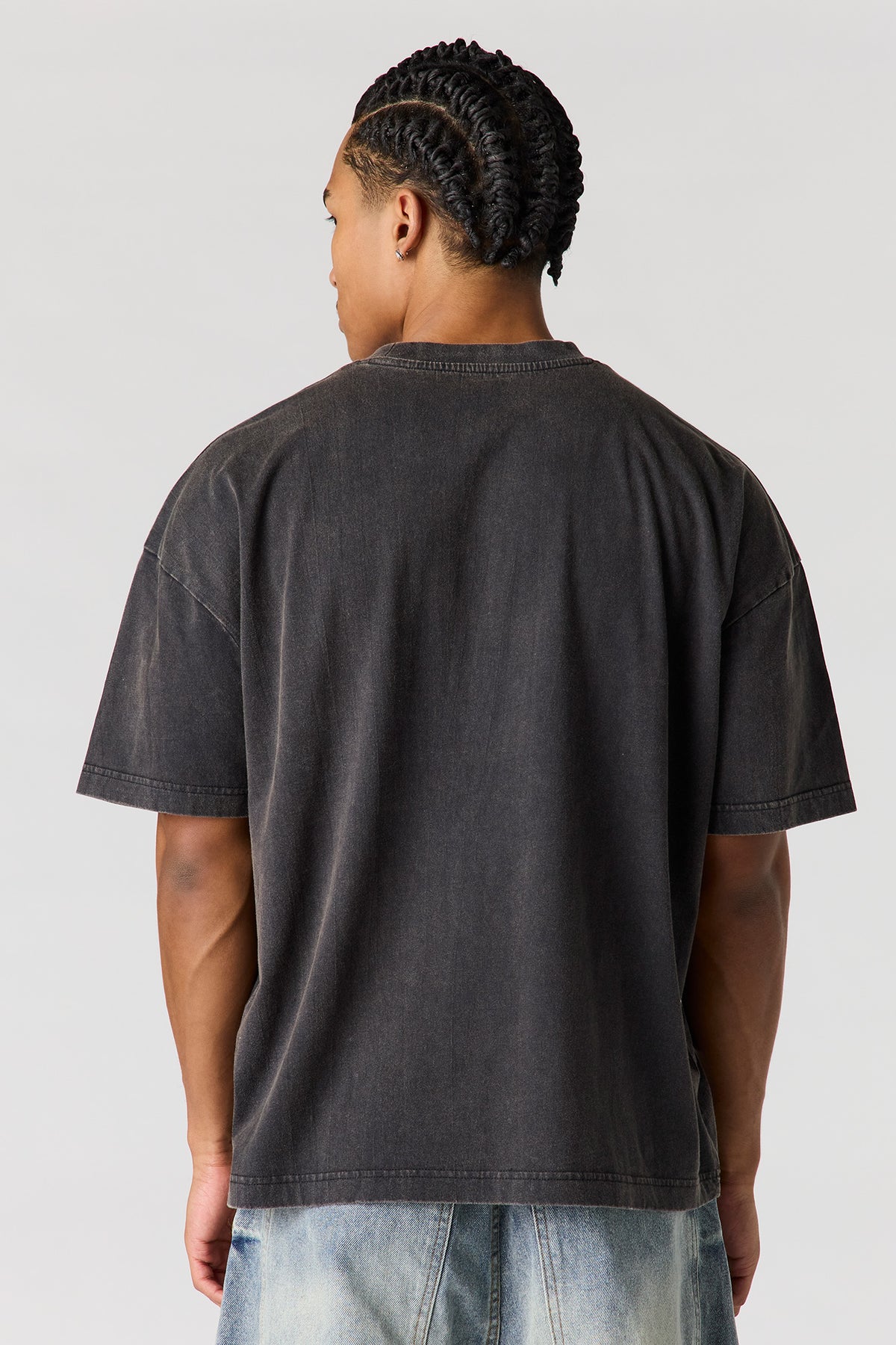 Vue alternative 2. T-shirt décontracté délavé à imprimé Limitless