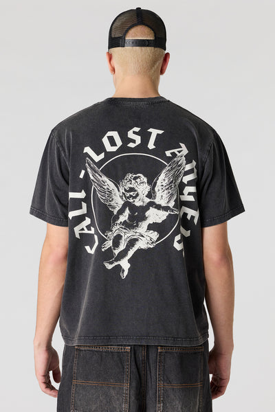 Angel Graphic Washed T-Shirt – Urban Planet