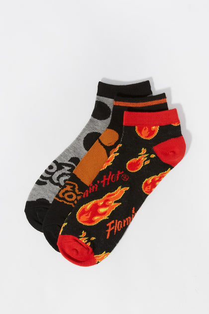 Chaussettes à imprimé Flamin' Hot Cheetos (3 paires)