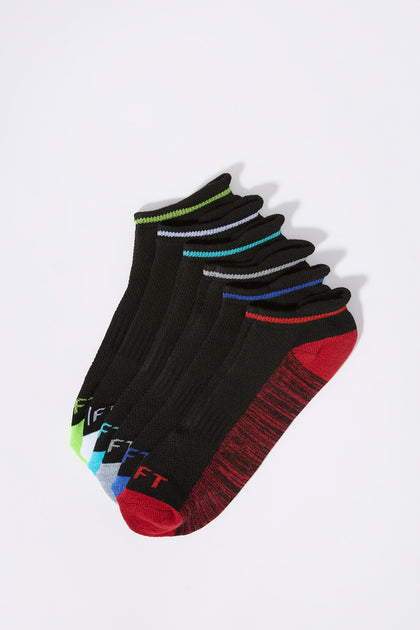 Chaussettes sport invisibles multicolores (6 paires)