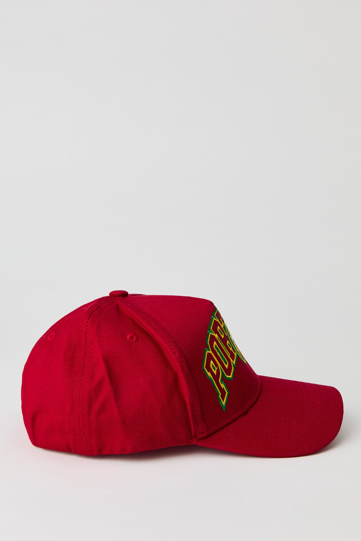 Alt View 2. Portugal Embroidered Baseball Hat - Red