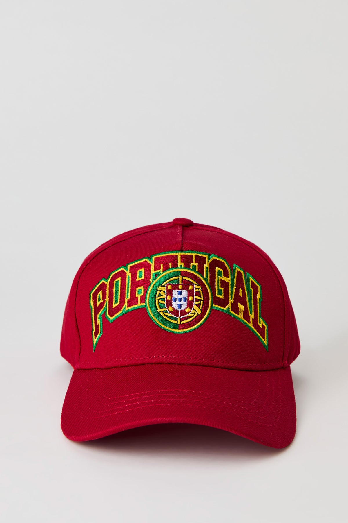 Portugal Embroidered Baseball Hat - Red