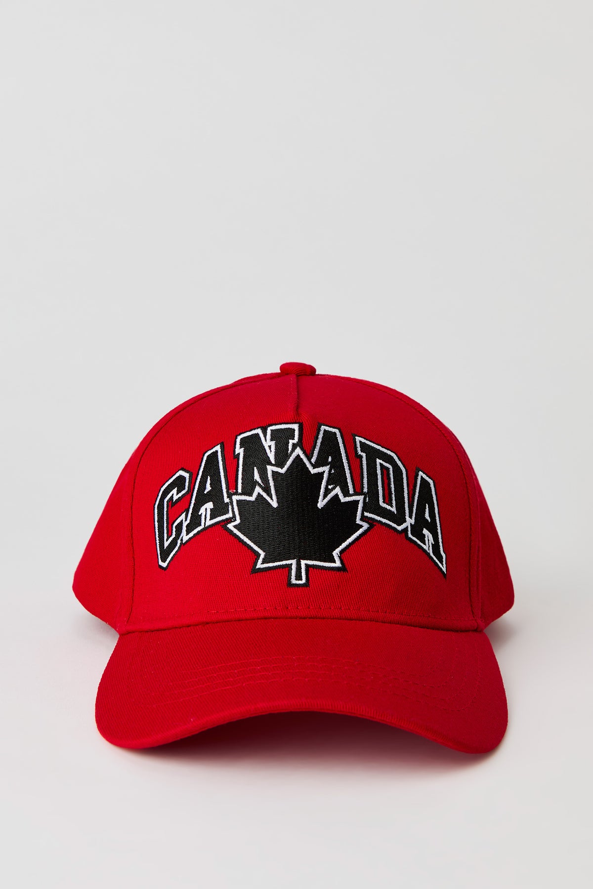 Canada Embroidered Baseball Hat - Red