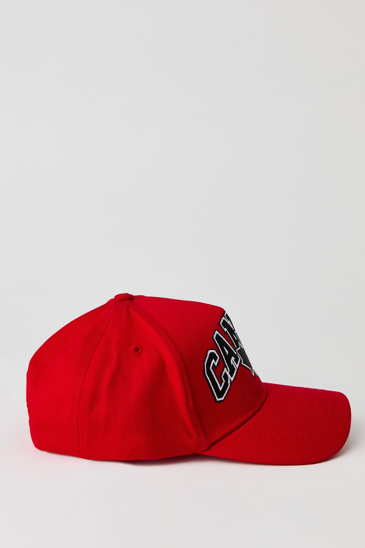 Alt View 2. Canada Embroidered Baseball Hat - Red