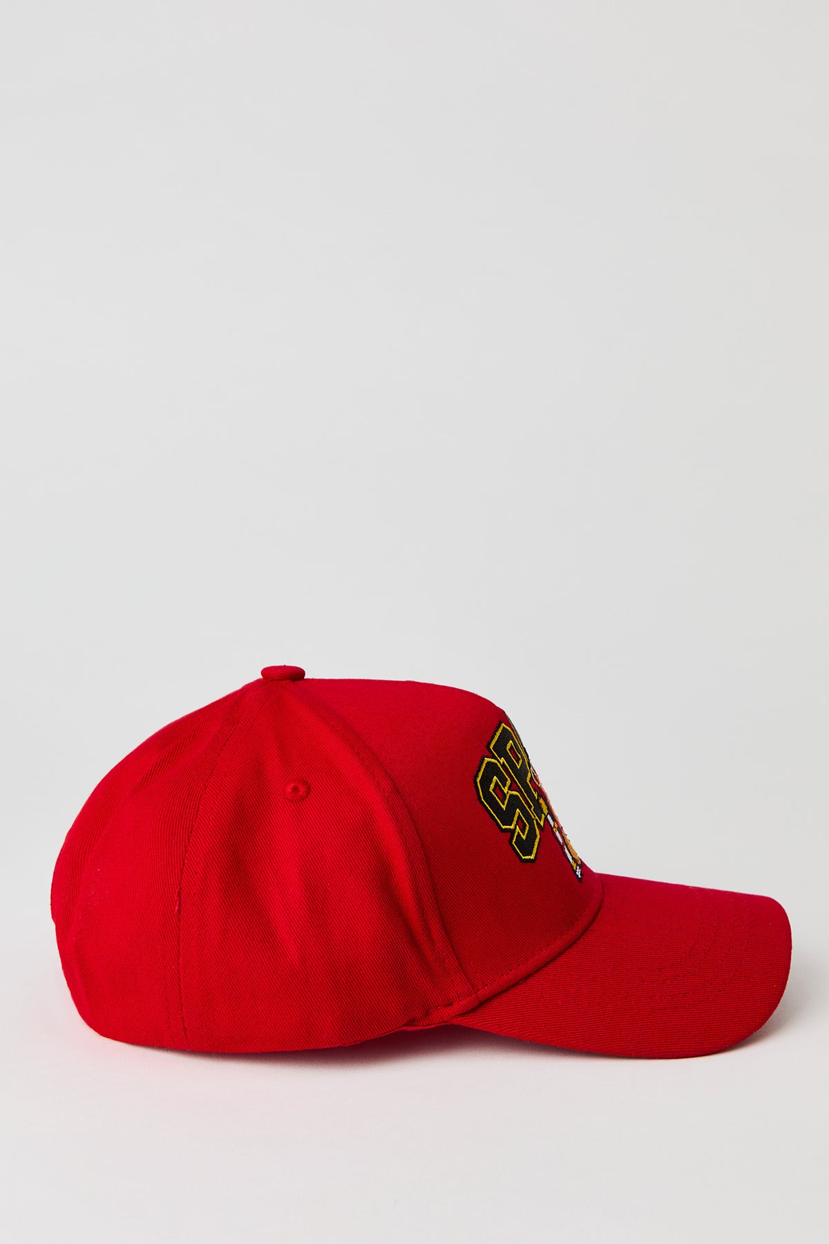 Alt View 2. Spain Embroidered Baseball Hat - Dark Red
