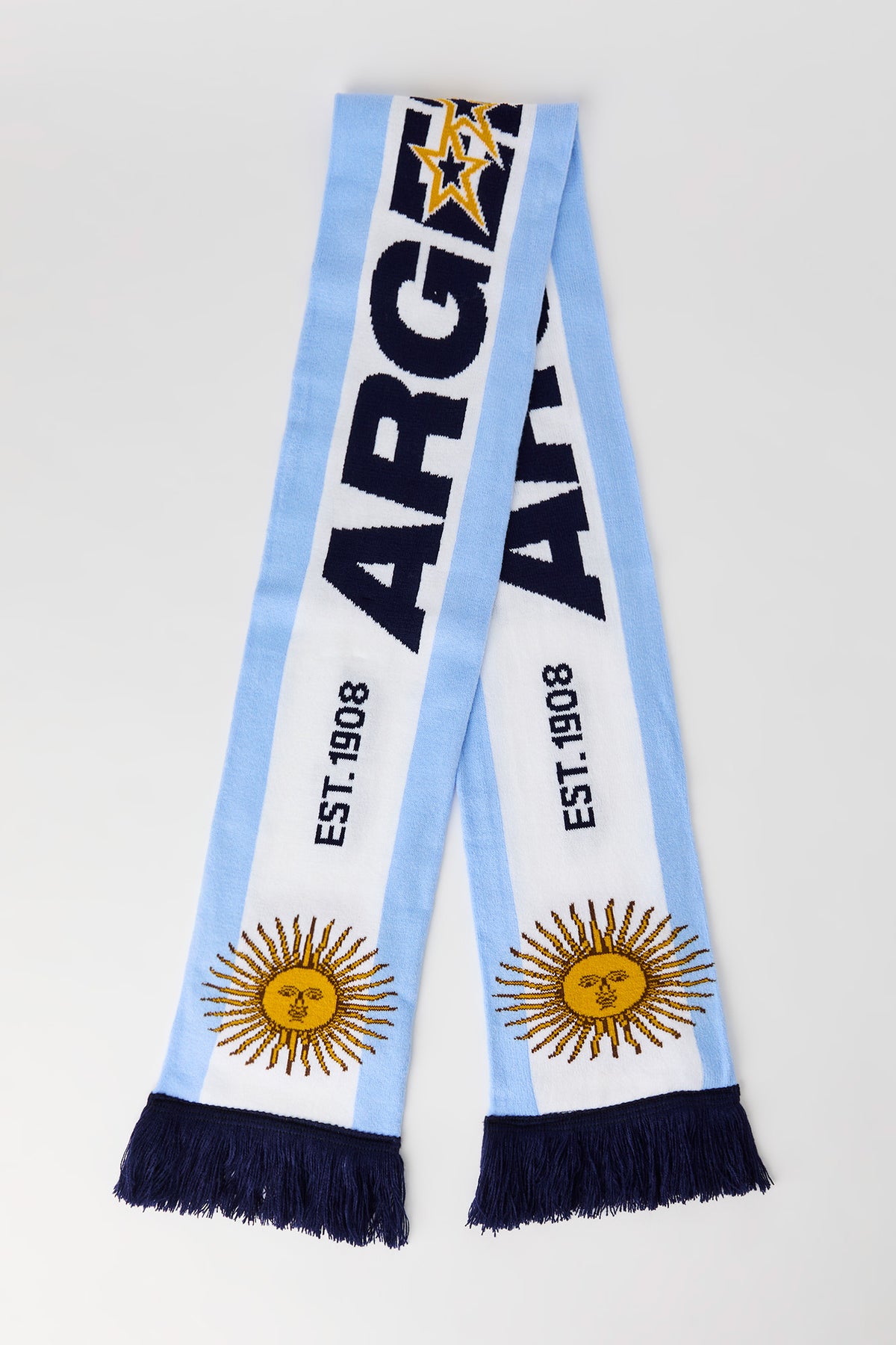Vue alternative 2. Écharpe en tricot de jacquard à imprimé Argentina