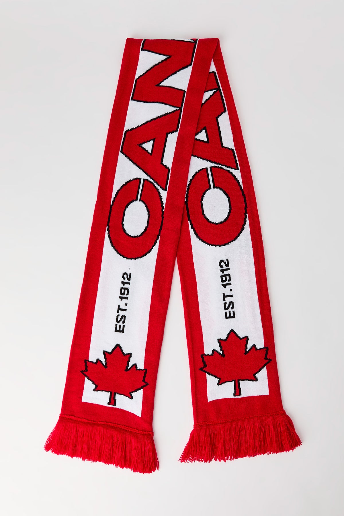 Vue alternative 2. Écharpe en tricot de jacquard à imprimé Canada