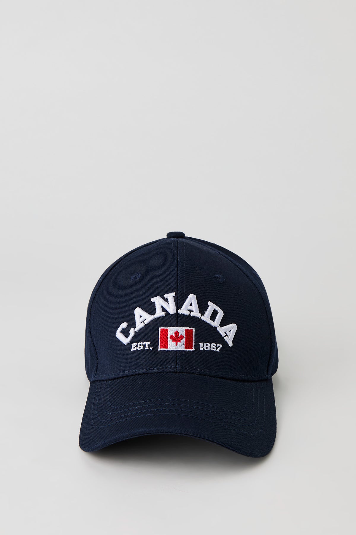 Casquette de baseball avec motif brodé Canada