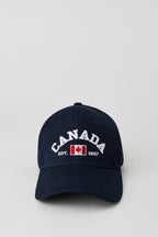 Casquette de baseball avec motif brodé Canada