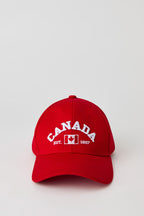 Casquette de baseball avec motif brodé Canada