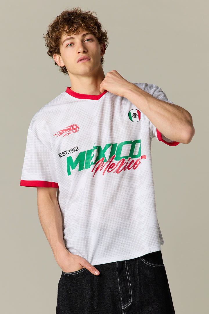 Mexico Graphic Mesh Soccer Jersey