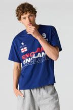 T-shirt de soccer à imprimé Angleterre