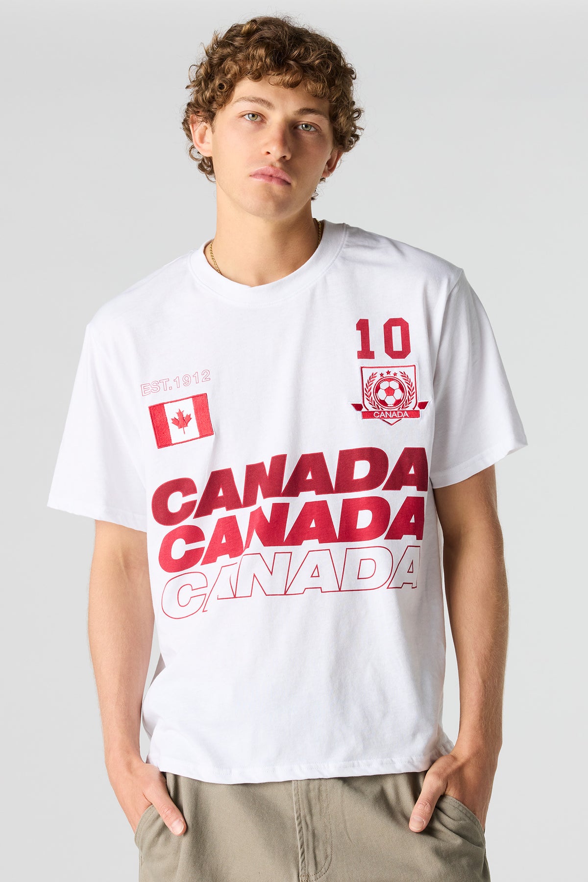 Canada Graphic Soccer T-Shirt - White