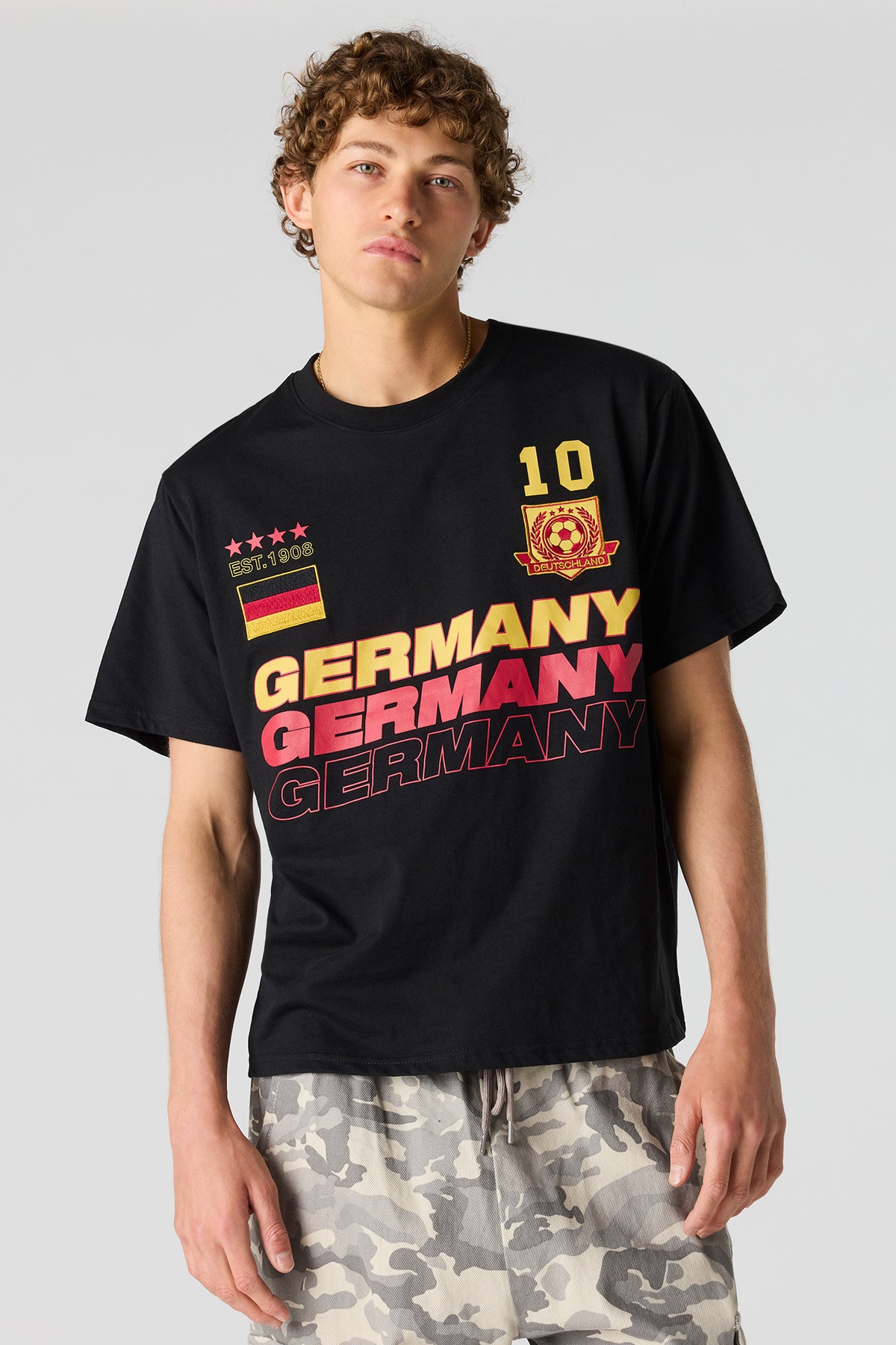 Germany Graphic Soccer T-Shirt - Black