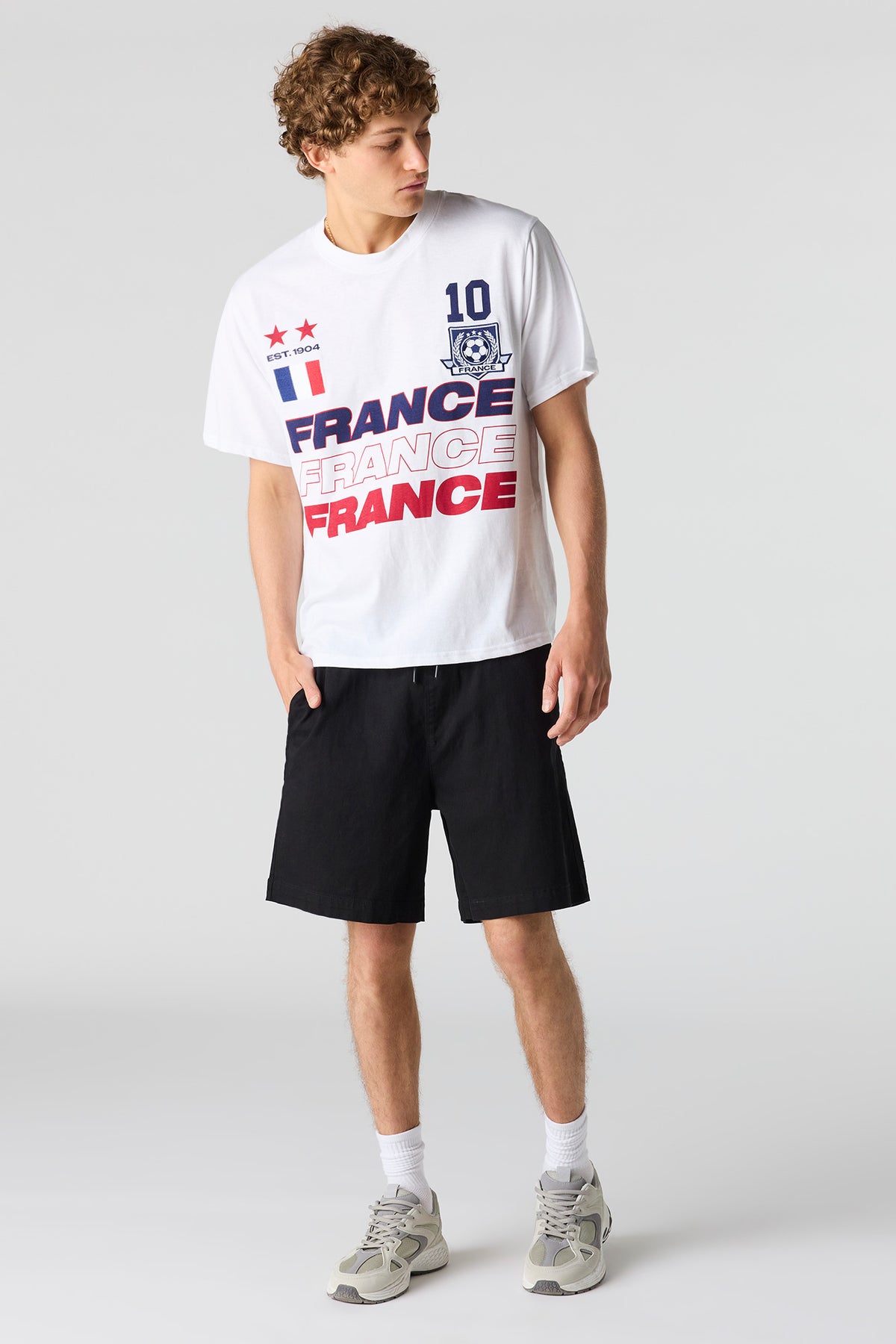 Vue alternative 3. T-shirt de soccer à imprimé France