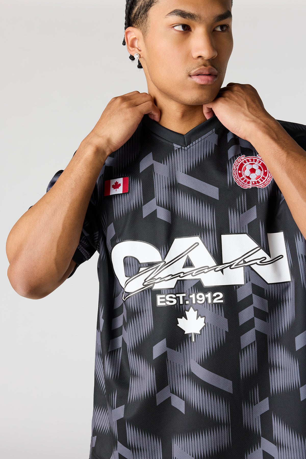 Canada Graphic Mesh Jersey - Black