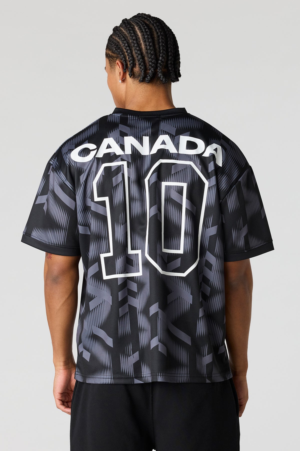 Alt View 2. Canada Graphic Mesh Jersey - Black