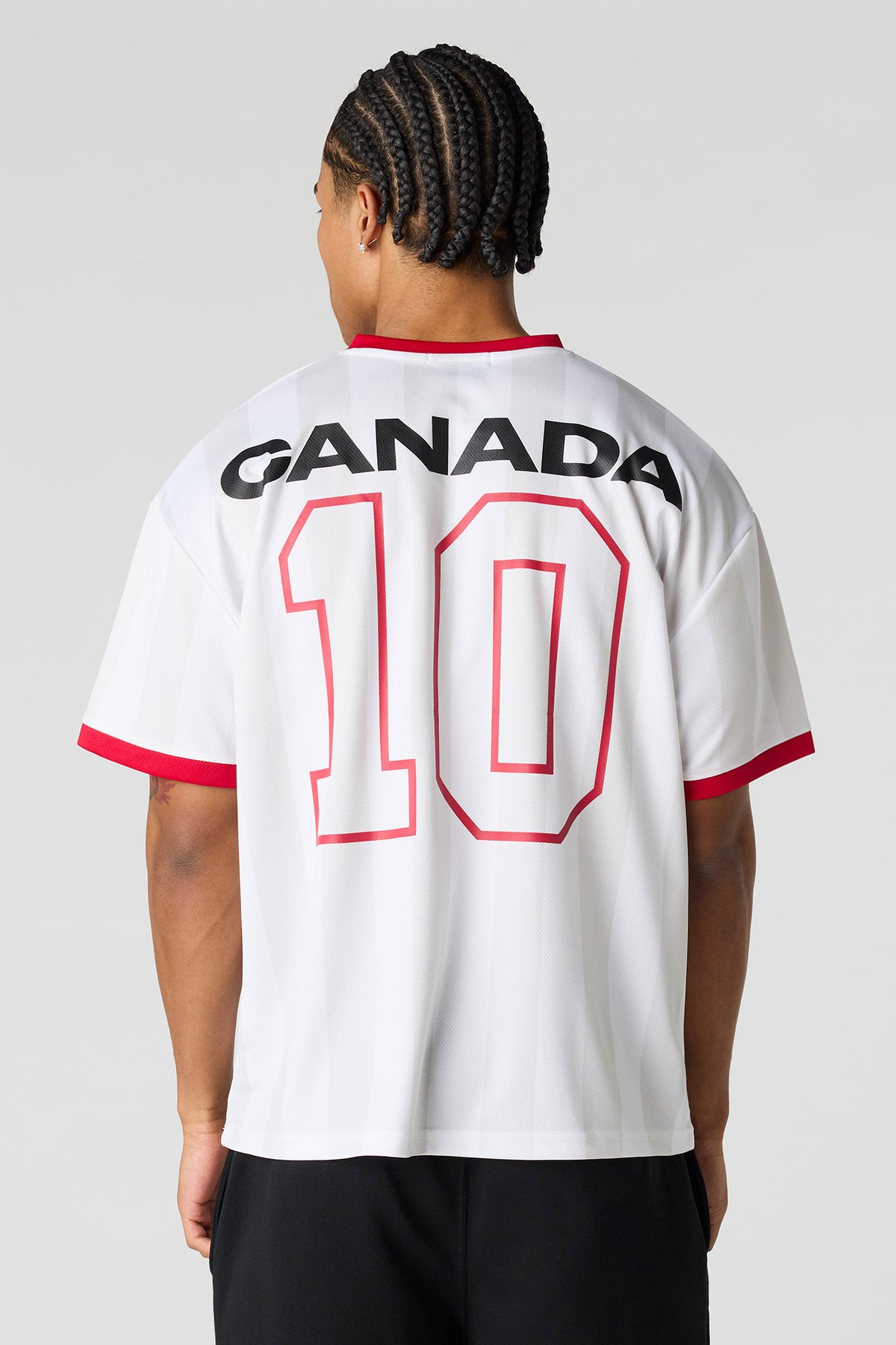 Alt View 2. Canada Graphic Mesh Jersey - White